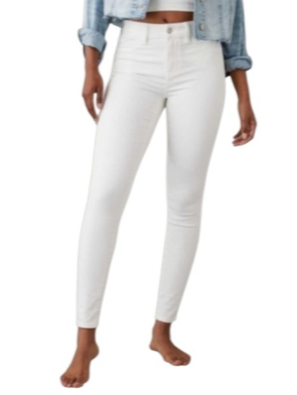 American Eagle Curvy High-Rise Jegging White Jeans-NWT